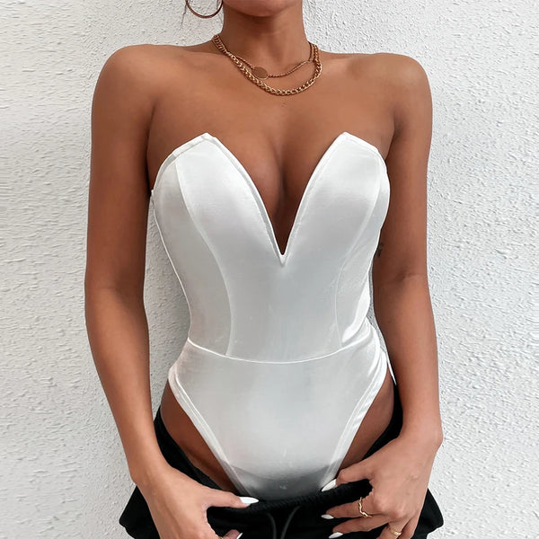 🔥 Bodysuit Shapewear Deep V-Neck – Sexy Slimming Corset for Women 🔥