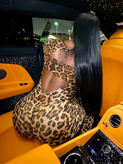 🐆 She Is Wild – Leopard Print Jumpsuit for Women 🐆