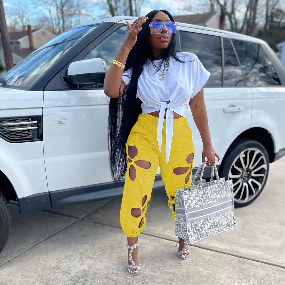 Run Way Ripped Casual Pants