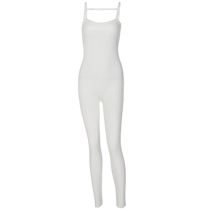 Flex Your NATURAL BODY Fashion Solid Color Suspender Jumpsuit 💋🔥