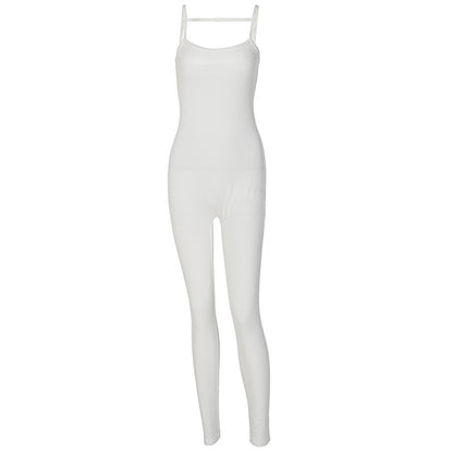 Flex Your NATURAL BODY Fashion Solid Color Suspender Jumpsuit 💋🔥