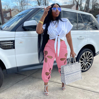 Run Way Ripped Casual Pants