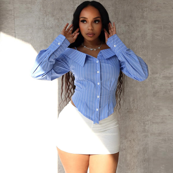 Hot Girl Fashion Top – Elegant & Sultry Off-Shoulder Look