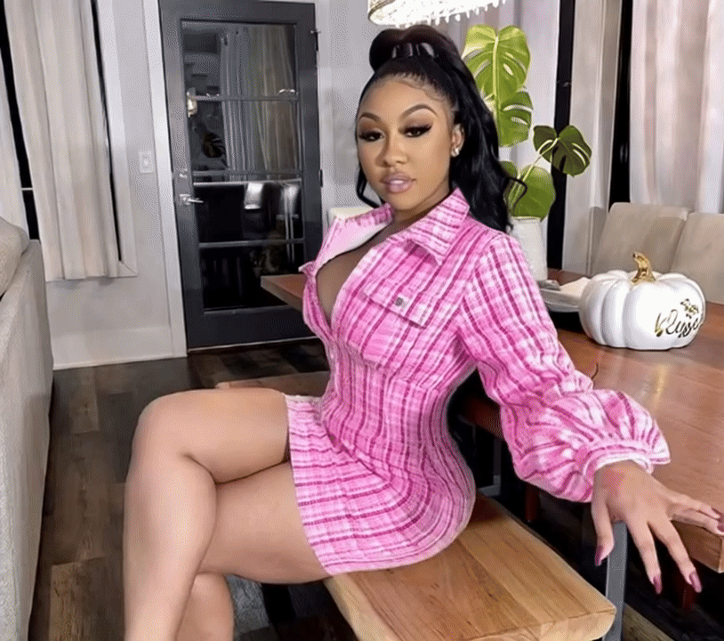 Elegant Night Party Cotton Shirt Dress — Lantern Sleeve Zip Pencil Mini Dress