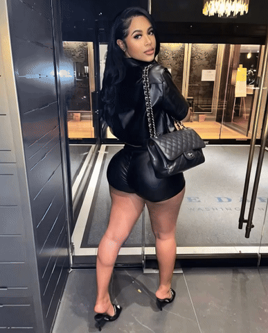 Street Chic Leather Set – Turn-Down Collar Top & Slim Shorts