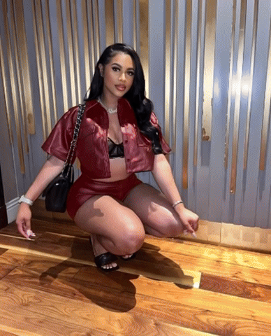 Street Chic Leather Set – Turn-Down Collar Top & Slim Shorts