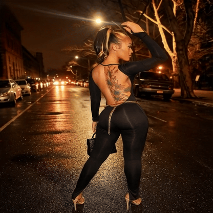 Sexy Backless Women’s Jumpsuit — One-Piece Romper Outfit