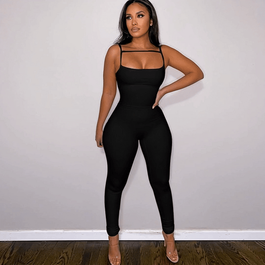 Flex Your NATURAL BODY Fashion Solid Color Suspender Jumpsuit 💋🔥