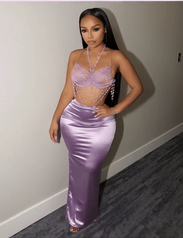 Bright Light High-Slit Skirt – Luxury Evening & Clubwear Style