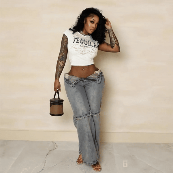 2026 New Baggy Wide Leg Jeans Women Vintage Streetwear Washed Denim Pants Grunge Basic Slouchy Trousers