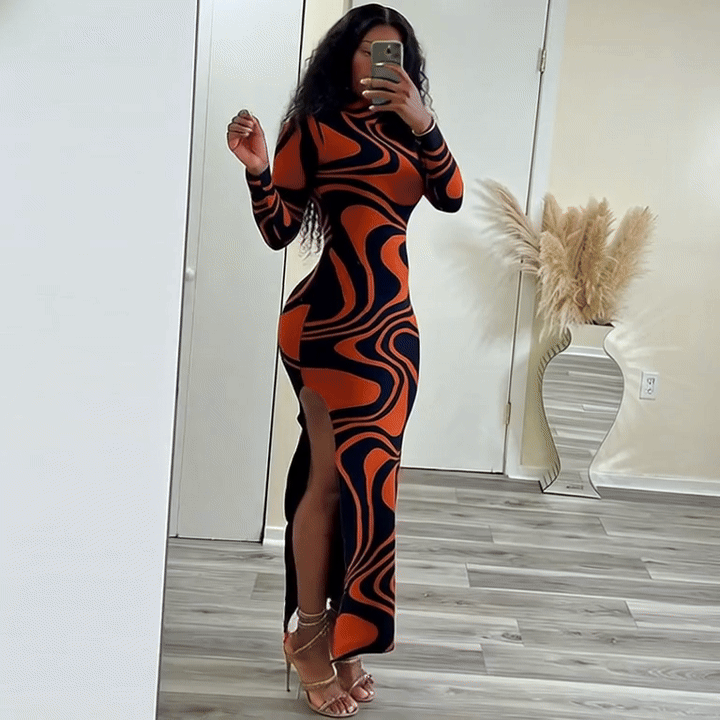 “Love Style” Tie-Dye Dress – Body-Sculpting Casual Sexy Dress